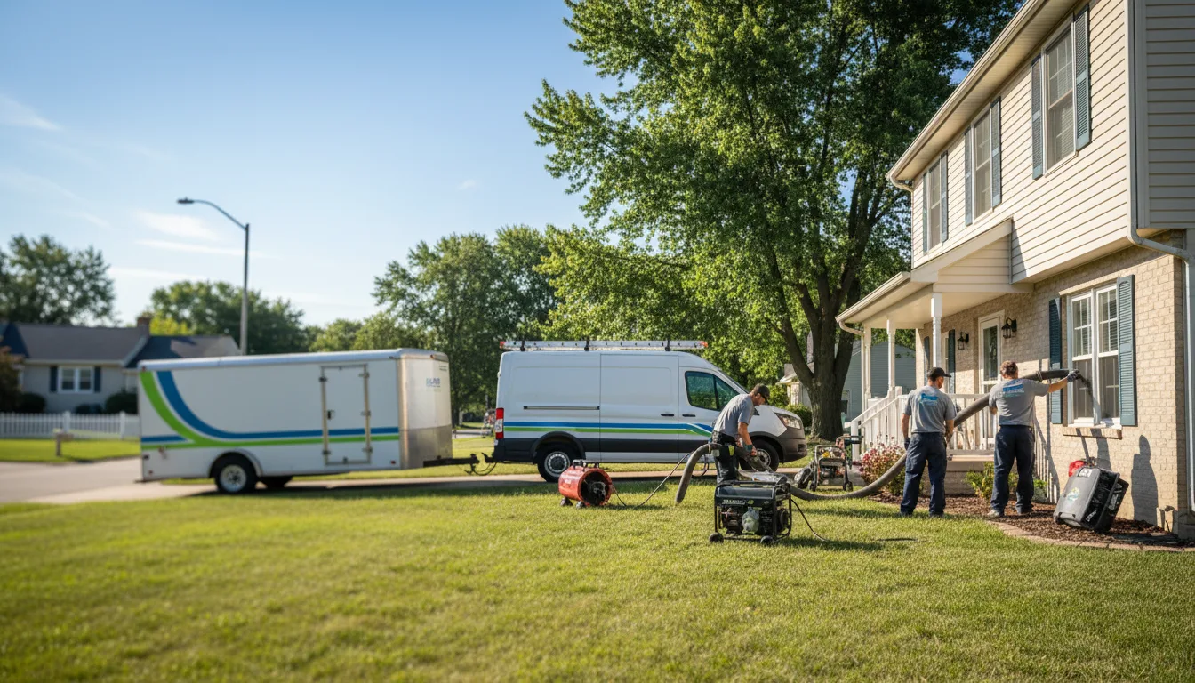 Flooded Basement Restoration And Cleanup With Repair in Easton, KS near me